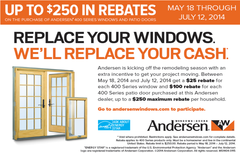 Marcus Lumber Andersen Windows Rebates!